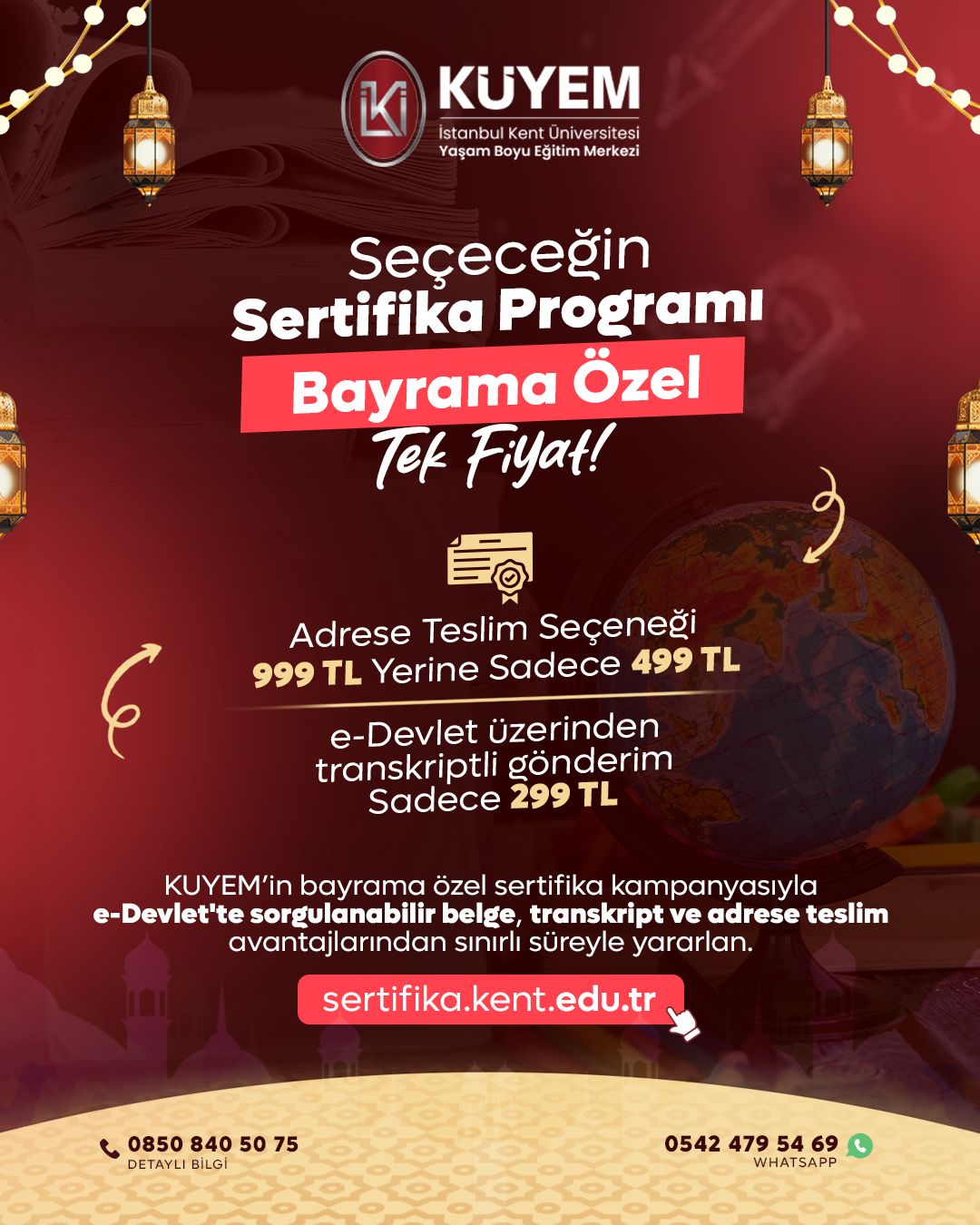 Seçeceğin Sertifika Programı Bayrama Özel Tek Fiyat